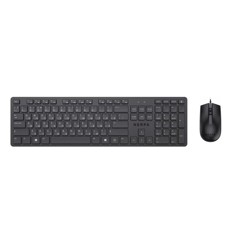 Клавиатура и мышь Nerpa MK150, черный— фото №0