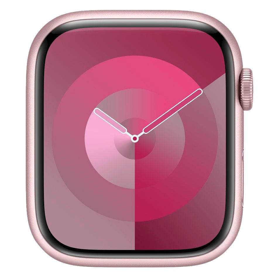 Apple Watch Series 9 + Cellular  (корпус - розовый, 45mm ремешок Sport Band розовый, размер S/M)— фото №1