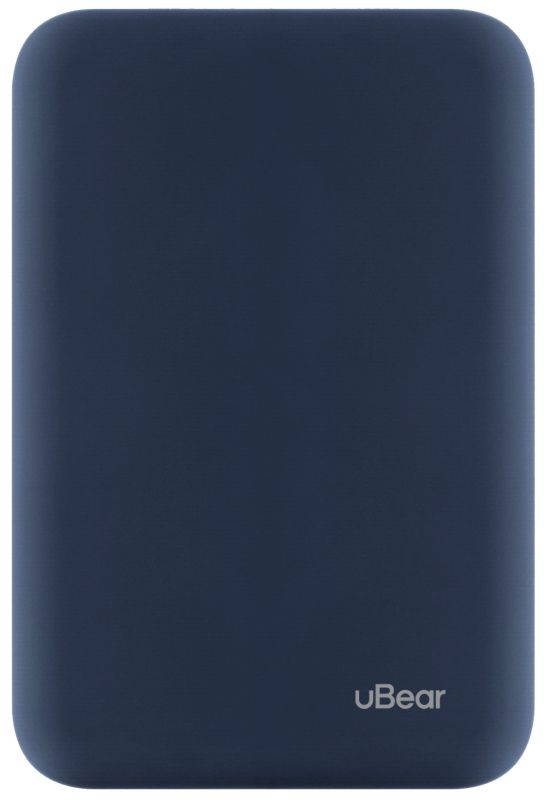 Внешний аккумулятор uBear Flow Magnetic 5000 мАч, синий— фото №1