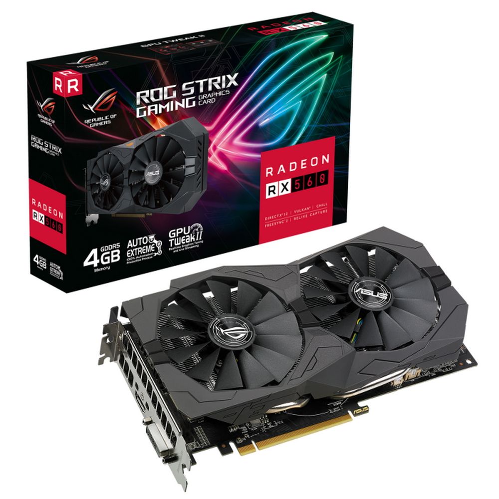 Видеокарта Asus AMD Radeon RX 560 ROG Strix 4Gb— фото №5