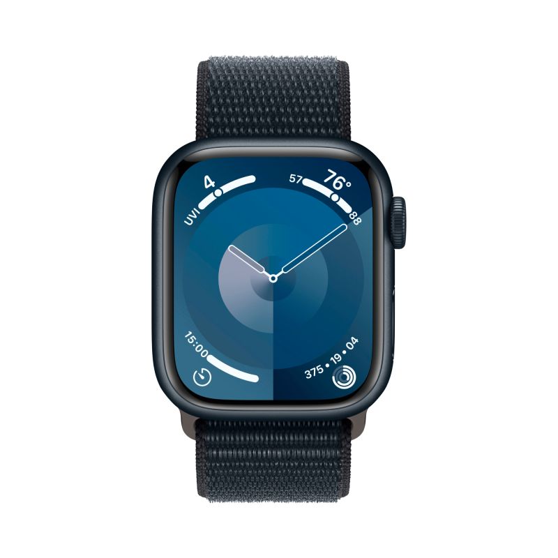 Apple Watch Series 9  (корпус - темная ночь, 41mm ремешок Sport Loop темная ночь)— фото №1