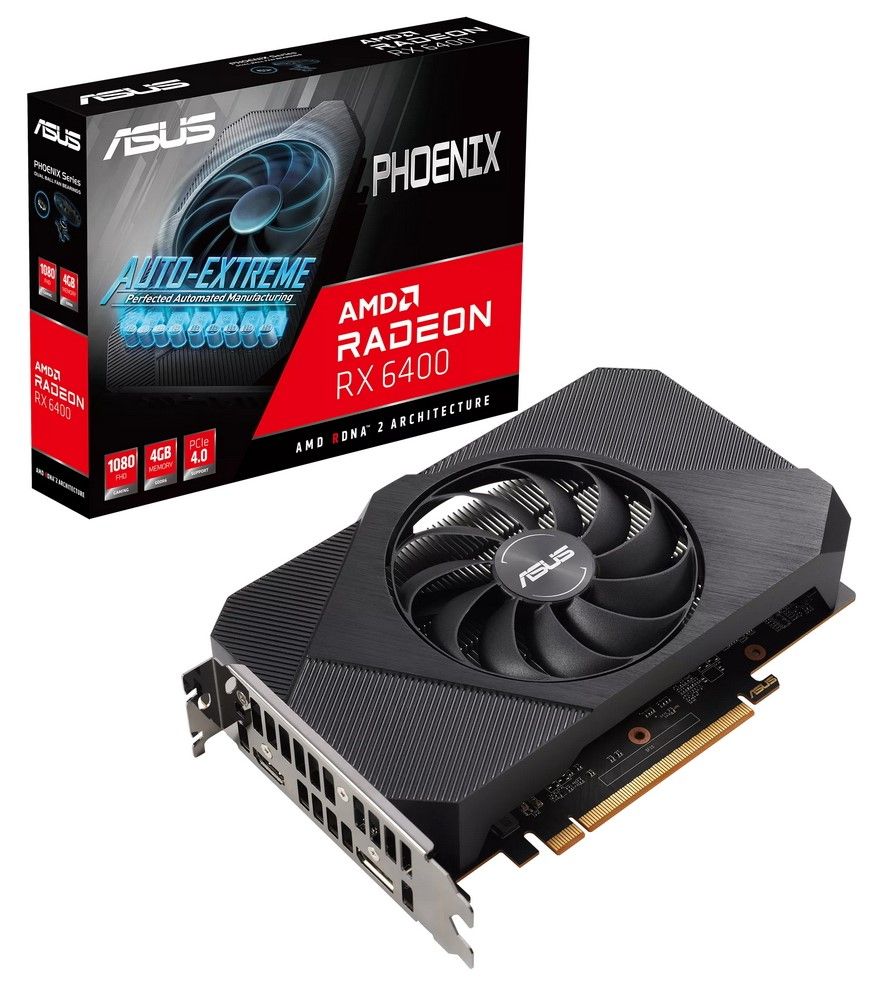 Видеокарта Asus AMD Radeon RX 6400 Phoenix 4Gb— фото №4