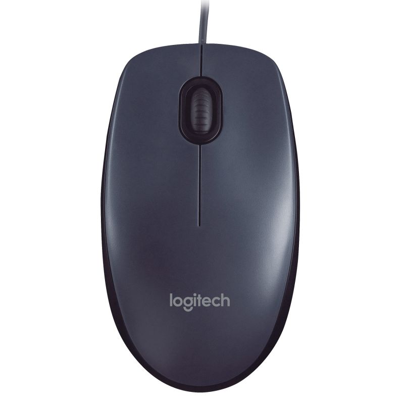 Мышь Logitech M90, черный+серый— фото №0
