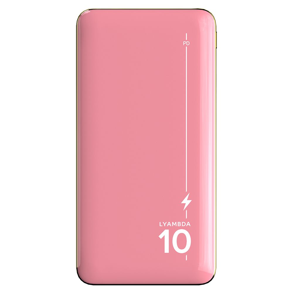 Внешний аккумулятор Lyambda LP304 10000 мАч, розовый— фото №0