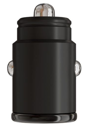 Зарядное устройство автомобильное VLP USB-C+USB-A, 38Вт, черный— фото №1