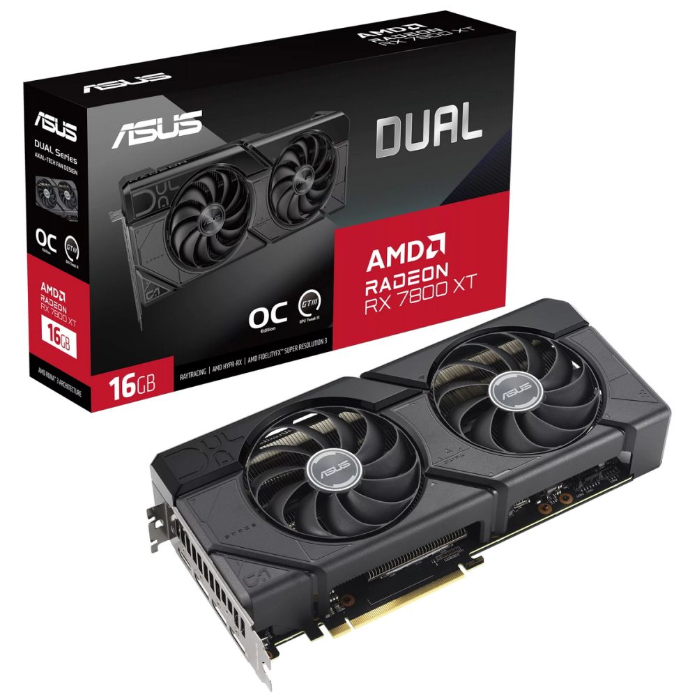 Видеокарта Asus AMD Radeon RX 7800 XT Dual OC Edition 16Gb— фото №6