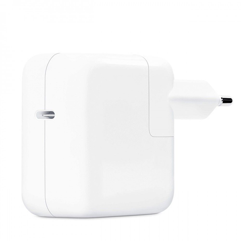 Адаптер сетевой Apple USB-C 30Вт, белый— фото №1