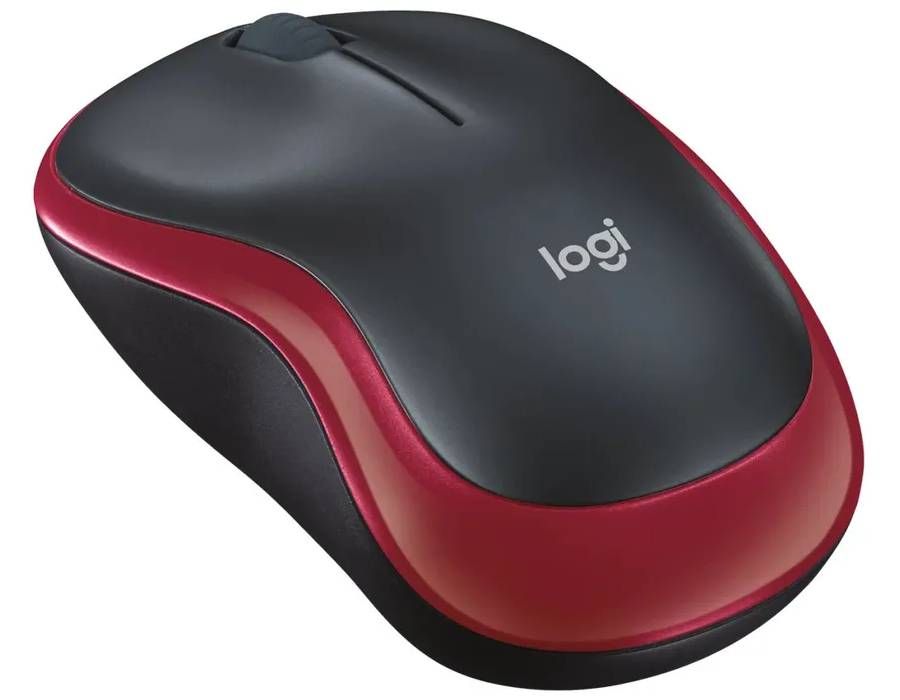 Мышь Logitech M185, беспроводная, красный— фото №1