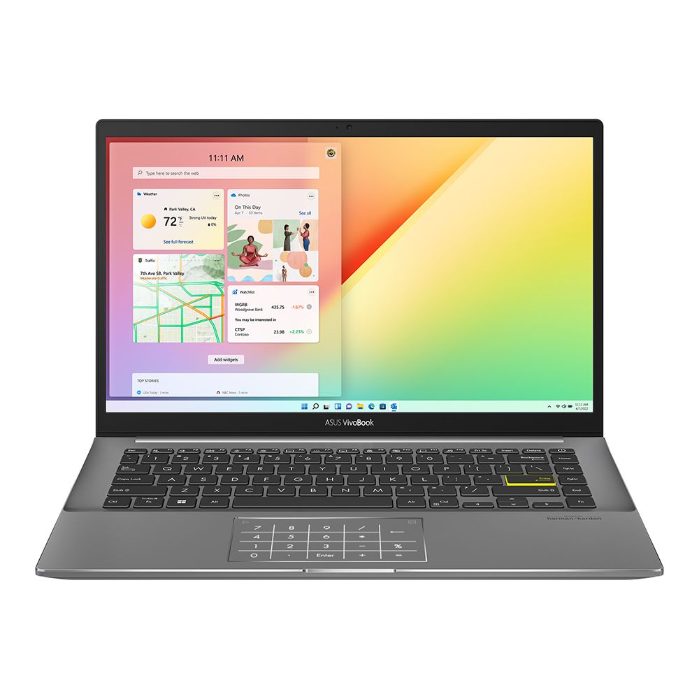 Ноутбук Asus VivoBook S14 S433EA-AM464 14″/Core i5/8/SSD 512/Iris Xe Graphics/no OS/черный— фото №0