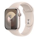 Apple Watch Series 9 + Cellular  (корпус - сияющая звезда, 41mm ремешок Sport Band сияющая звезда, размер M/L)— фото №0