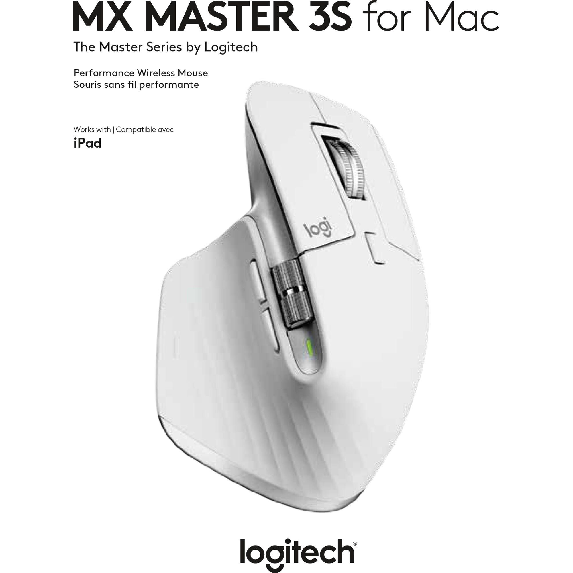 Мышь Logitech MX Master 3S, беспроводная, светло-серый— фото №5