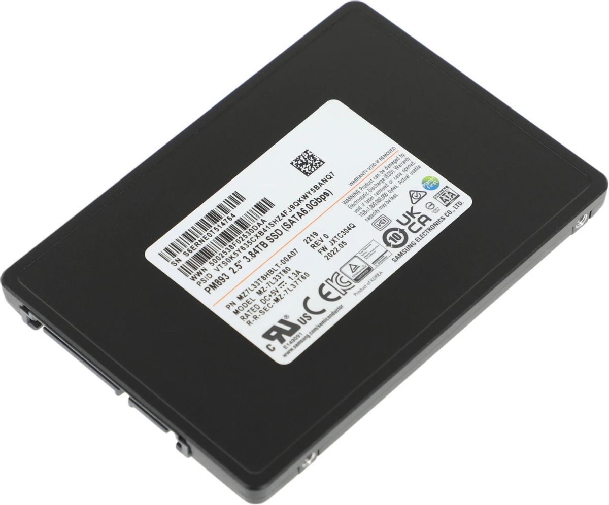 SSD Накопитель 3840GB Samsung PM893 SATA 3— фото №1