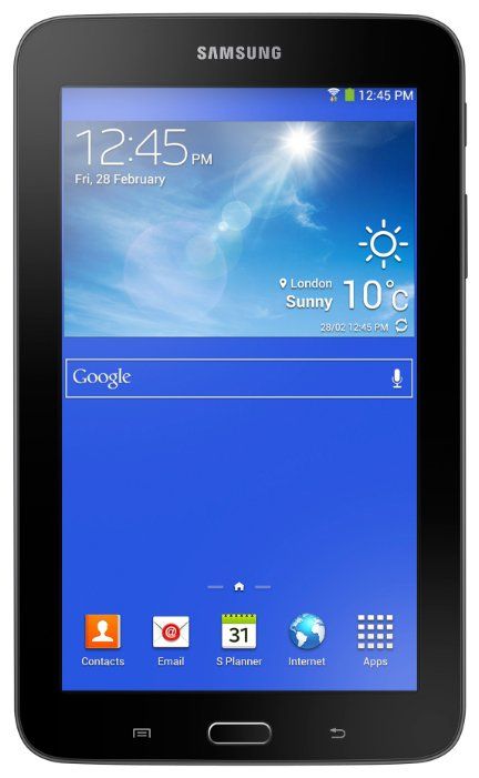 Планшет 7″ Samsung Galaxy Tab 3 Lite 1Gb, 8Gb, черный (РСТ)— фото №0