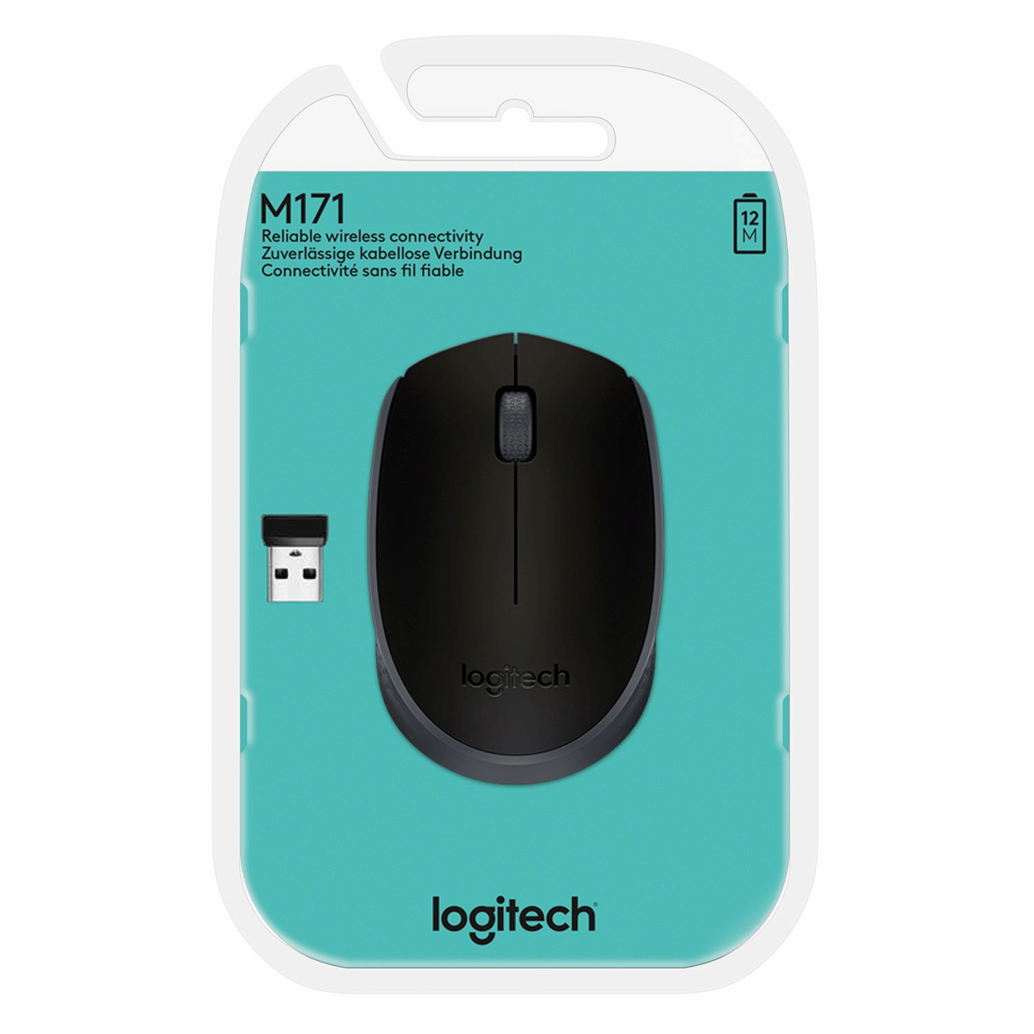 Мышь Logitech M171, беспроводная, черный— фото №3