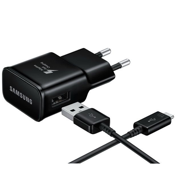 Зарядное устройство сетевое Samsung EP-TA20 USB Type-C, 15Вт, черный— фото №0