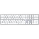 Клавиатура Apple Magic Keyboard с цифровой панелью, серебристый+белый— фото №0