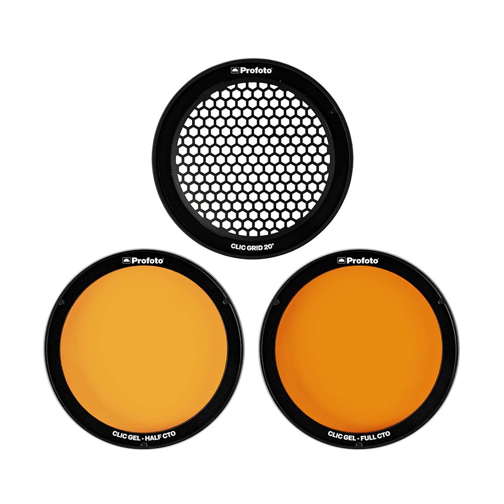 Набор цветных фильтров и сот Profoto Clic Grid & Gel Kit для вспышки A1/A1X/C1 Plus— фото №0
