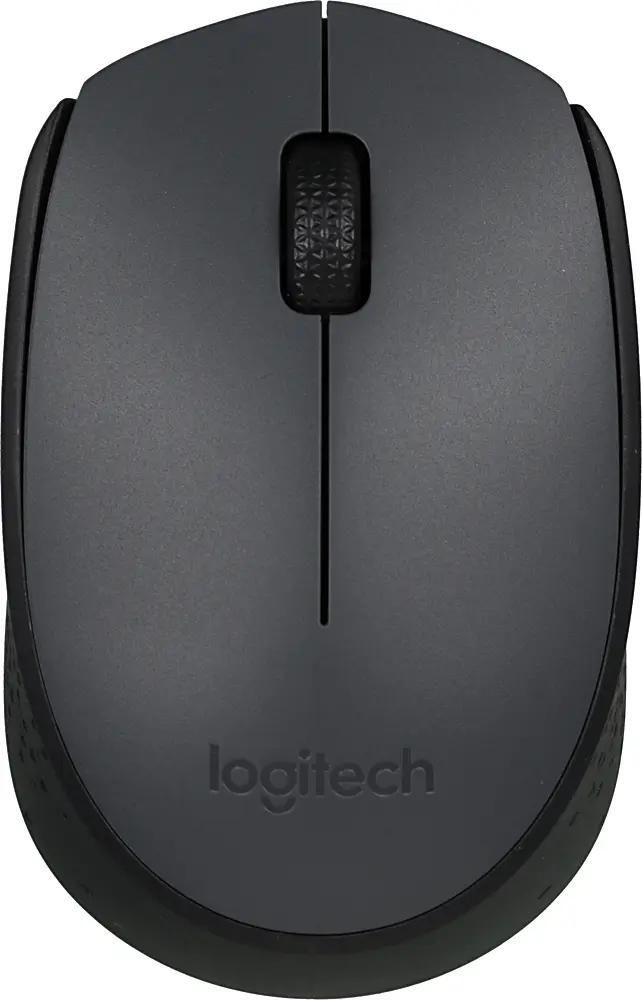 Мышь Logitech M170, беспроводная, серый+черный— фото №0