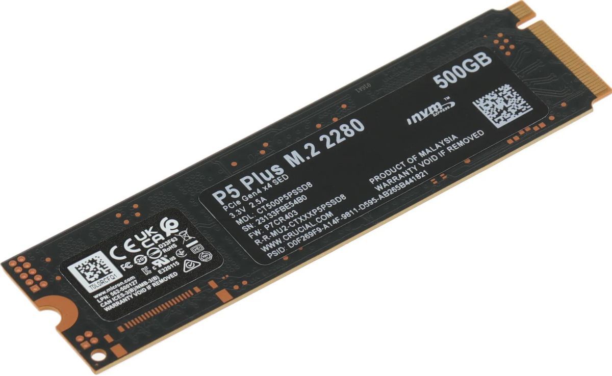 SSD Накопитель Crucial P5 Plus 500GB— фото №2