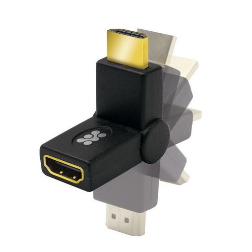 Переходник Promate HDMI / HDMI черный— фото №0