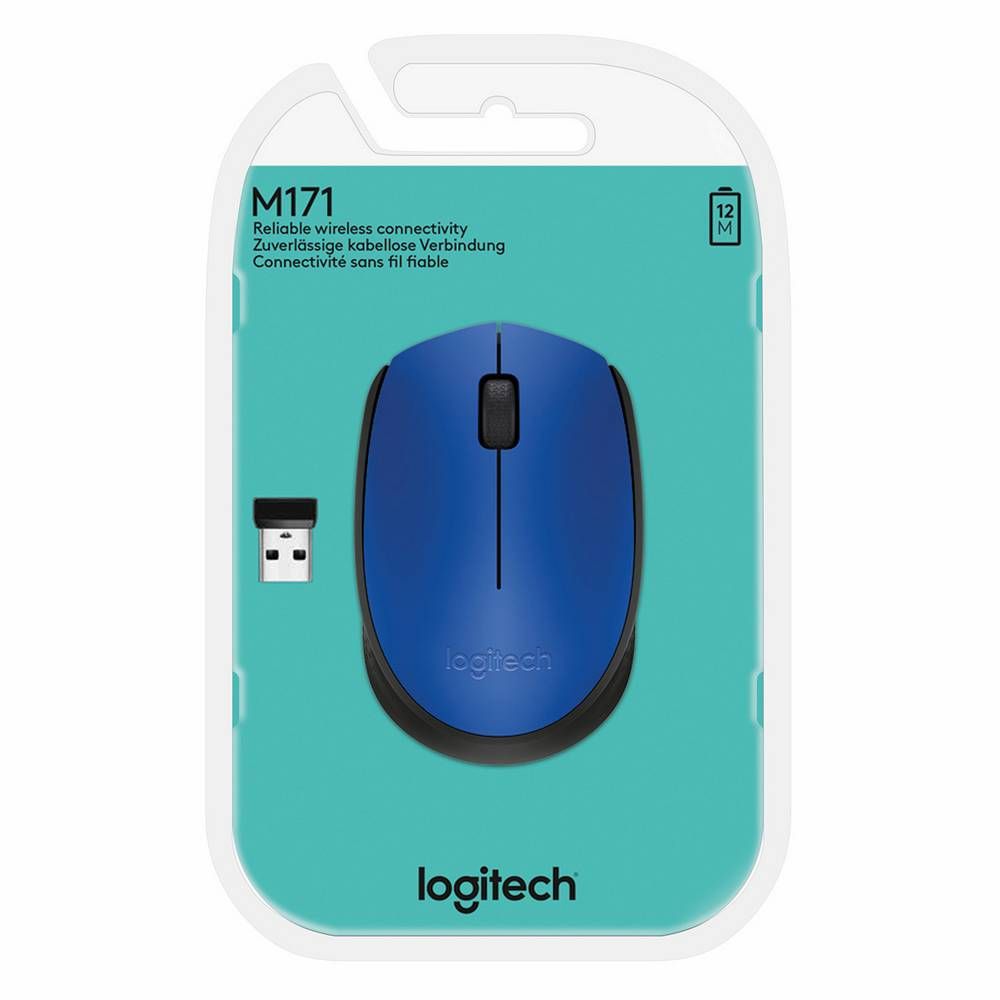 Мышь Logitech M171, беспроводная, синий— фото №3