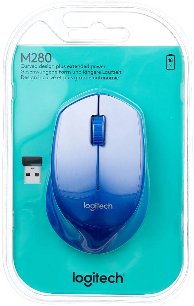 Мышь Logitech M280, беспроводная, синий— фото №3