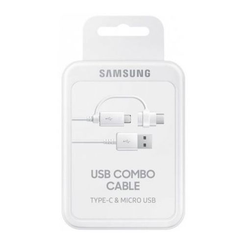 Кабель Samsung USB / USB-C + Micro USB 1,5м, белый— фото №3