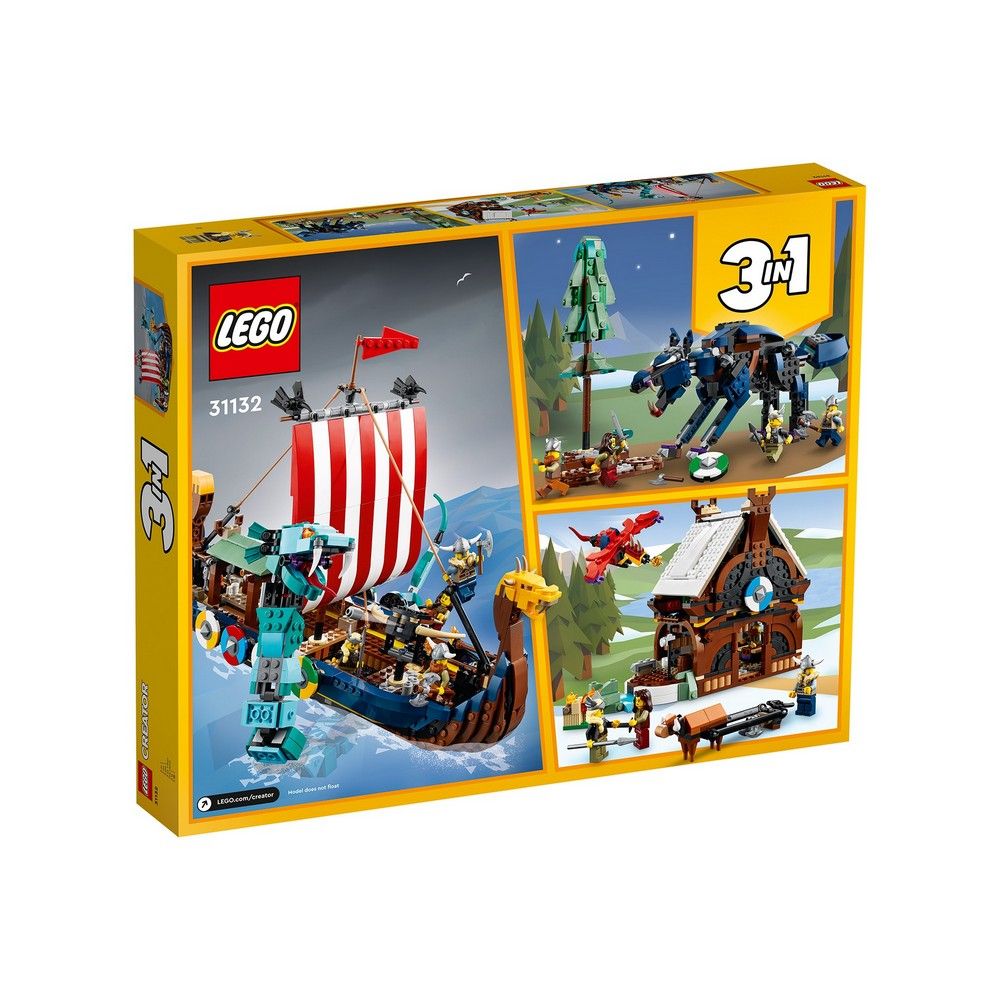 Конструктор Lego Viking Ship and the Midgard Serpent (31132)— фото №1