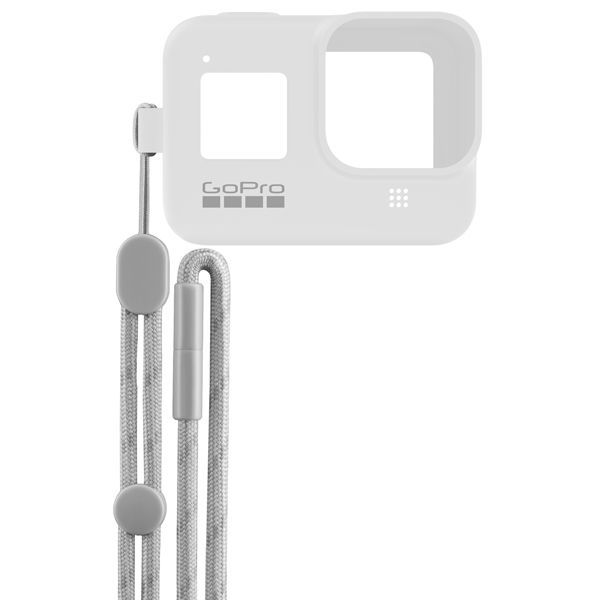 Силиконовый чехол с ремешком GoPro Sleeve + Lanyard для HERO8, белый— фото №0