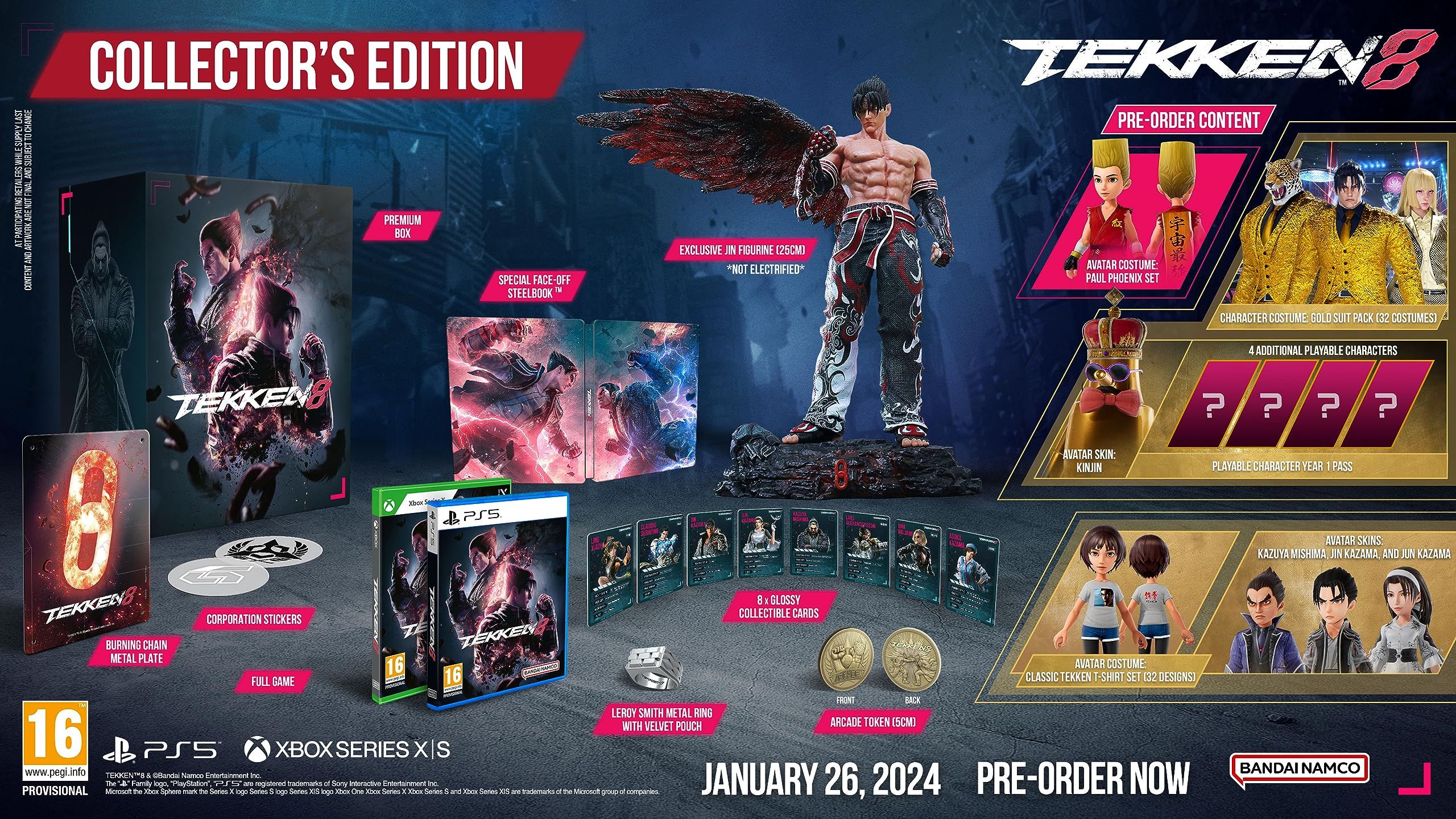 Игра PS5 Tekken 8 Collector’s Edition, (Английский язык), Premium Edition издание— фото №1